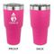 Christmas Penguins 30 oz Stainless Steel Ringneck Tumblers - Pink - Single Sided - APPROVAL