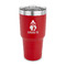 Christmas Penguins 30 oz Stainless Steel Ringneck Tumblers - Red - FRONT