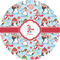 Christmas Penguins Multipurpose Round Labels - 4" (Personalized)
