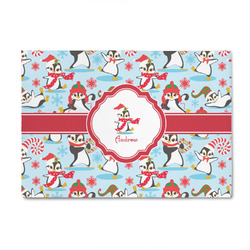 Christmas Penguins 4' x 6' Indoor Area Rug (Personalized)