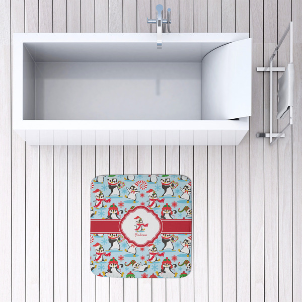 Christmas Penguins 48x48 Foam Memory Mat - LIFESTYLE