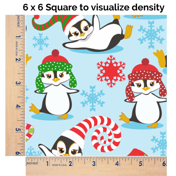 Christmas Penguins 6x6 Swatch of Fabric