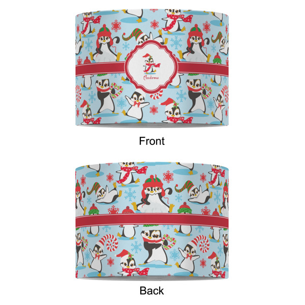 Christmas Penguins 8" Drum Lampshade - APPROVAL (Fabric)