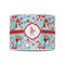 Christmas Penguins 8" Drum Lampshade - FRONT (Poly Film)