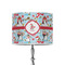 Christmas Penguins 8" Drum Lampshade - ON STAND (Poly Film)
