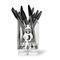 Christmas Penguins Acrylic Pencil Holder - FRONT