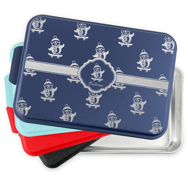 Christmas Penguins Aluminum Cake Pan with Lid - PARENT/MAIN