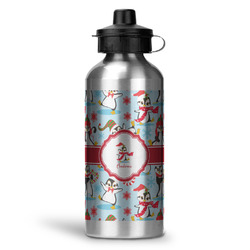 Christmas Penguins Water Bottle - Aluminum - 20 oz (Personalized)