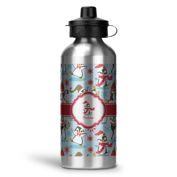 Custom Christmas Penguins Water Bottles - 20 oz - Aluminum (Personalized)