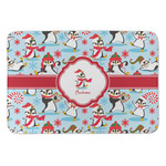 Christmas Penguins Anti-Fatigue Kitchen Mat (Personalized)