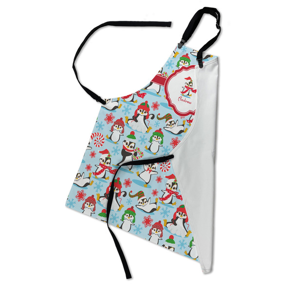 Christmas Penguins Apron - Folded
