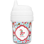 Christmas Penguins Baby Sippy Cup (Personalized)