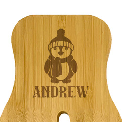 Christmas Penguins Bamboo Salad Mixing Hand (Personalized)