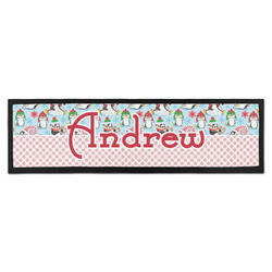 Christmas Penguins Bar Mat - Large (Personalized)