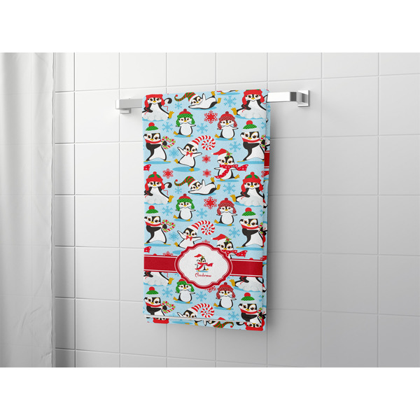 Christmas Penguins Bath Towel - LIFESTYLE