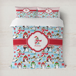 Christmas Penguins Duvet Cover (Personalized)