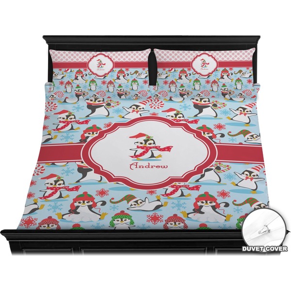 Christmas Penguins Bedding Set (King) - Duvet
