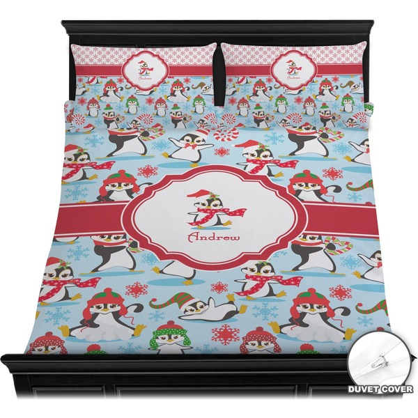 Christmas Penguins Bedding Set (Queen) - Duvet
