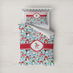 Christmas Penguins Duvet Cover Set - Twin (Personalized)