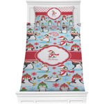 Christmas Penguins Comforter Set - Twin XL (Personalized)