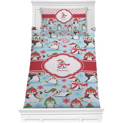 Christmas Penguins Comforter Set - Twin XL (Personalized)