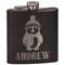 Christmas Penguins Black Flask Set (Personalized)