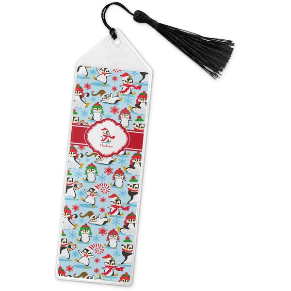 Custom Christmas Penguins Book Mark w/Tassel (Personalized)