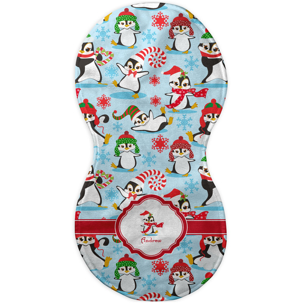 Christmas Penguins Burp Peanut Shaped Flat
