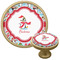 Christmas Penguins Cabinet Knob - Gold (Personalized)