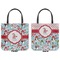 Christmas Penguins Canvas Tote - Front and Back