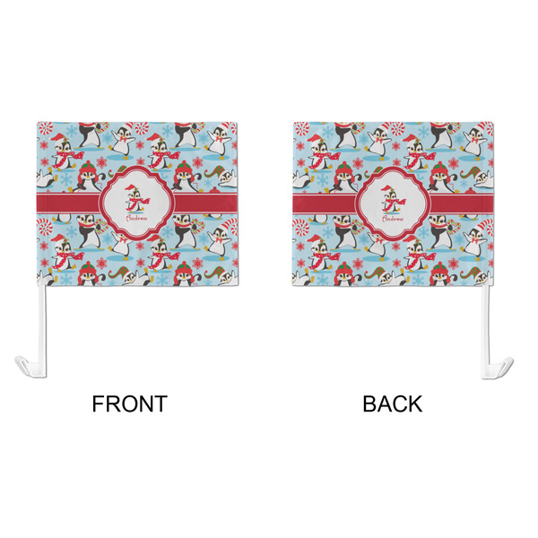 Christmas Penguins Car Flag - Large - APPROVAL