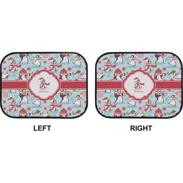 Christmas Penguins Car Floor Mats (Back Seat) (Approval)