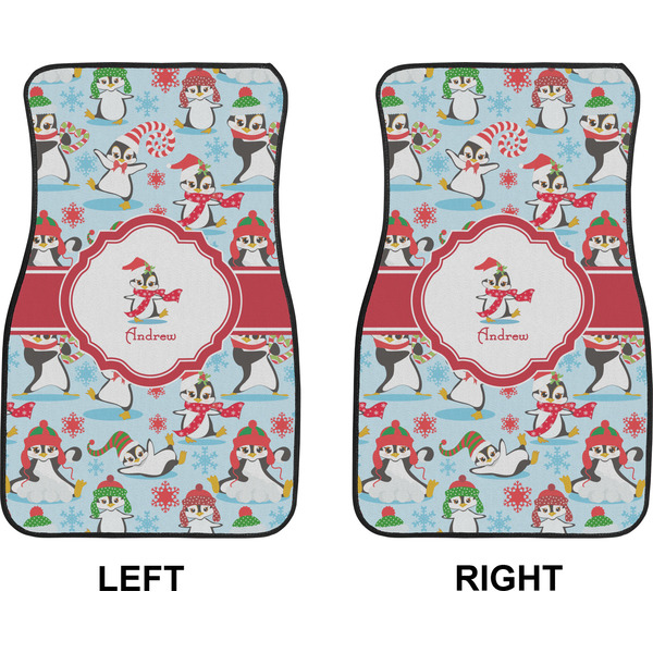 Christmas Penguins Car Mat Front - Approval