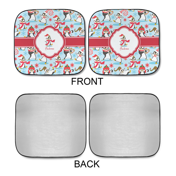 Christmas Penguins Car Sun Shades - APPROVAL