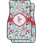 Christmas Penguins Car Floor Mats (Personalized)