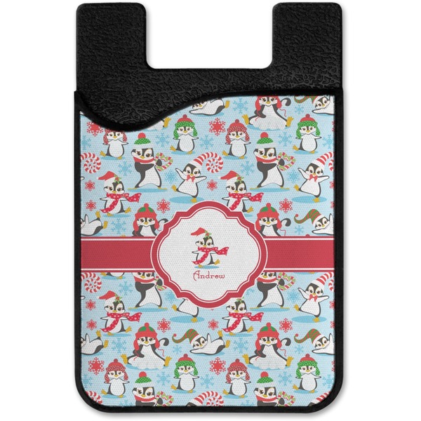 Christmas Penguins Cell Phone Credit Card Holder