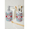 Christmas Penguins Ceramic Bathroom Accessories - LIFESTYLE (toothbrush holder & soap dispenser)