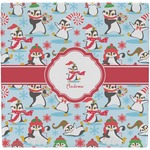 Christmas Penguins Ceramic Tile Hot Pad (Personalized)