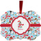 Christmas Penguins Christmas Ornament (Front View)