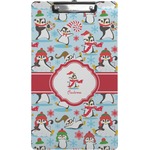 Christmas Penguins Clipboard (Legal Size) (Personalized)