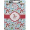Christmas Penguins Clipboard (Letter Size) (Personalized)