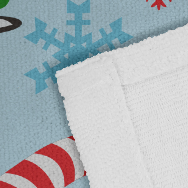 Christmas Penguins Close up of Fabric