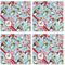 Christmas Penguins Cloth Napkins - Personalized Lunch (APPROVAL) Set of 4