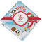 Christmas Penguins Cloth Napkins - Personalized Lunch (Folded Four Corners)