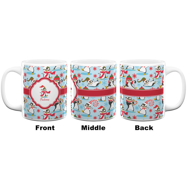 Christmas Penguins Coffee Mug - 11 oz - White APPROVAL