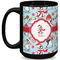Christmas Penguins 15 Oz Coffee Mug - Black (Personalized)