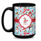 Christmas Penguins Coffee Mug - 15 oz - Black
