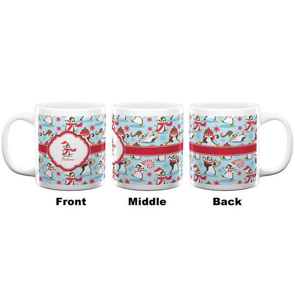 Christmas Penguins Coffee Mug - 20 oz - White APPROVAL
