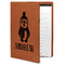 Christmas Penguins Cognac Leatherette Portfolios with Notepad - Large - Main