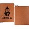 Christmas Penguins Cognac Leatherette Portfolios with Notepad - Large - Single Sided - Apvl